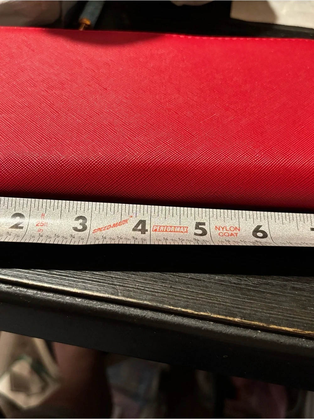 Steve Madden Red Zip Around Wallet with Wrist Strap